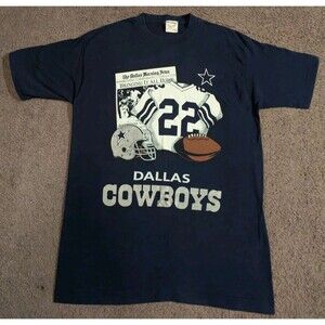 Vintage 1994 Front Pages Dallas Cowboys Emmitt Smith Made in USA T-Shirt Men's L